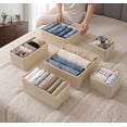 thumbnail image 2 of 12 Pack Drawer Organizers Clothes, Closet Organizers and Drawer Dividers for Clothes, Foldable Fabric Clothing Organizers for Dresser Drawers, 2 of 6