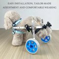 thumbnail image 2 of Aluminum Alloy Disability Pet Hind Limb Booster Cart Teddy Golden Hair Hind Leg Assistance Exercise Brace Walker ShopWise Round, 2 of 11
