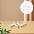 thumbnail image 2 of HONMEET 100Pcs L Shape Cable Organizer Covers White Rubber Wire Hiders for Office Workshop Floor Cord Management, 2 of 7