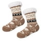 thumbnail image 1 of Calcetines de invierno con empuñaduras para mujer, medias antideslizantes, súper gruesas, suaves, peludas, térmicas, cálidas y acogedoras, forradas de forro polar, para el hogar y Navidad, 1 of 4
