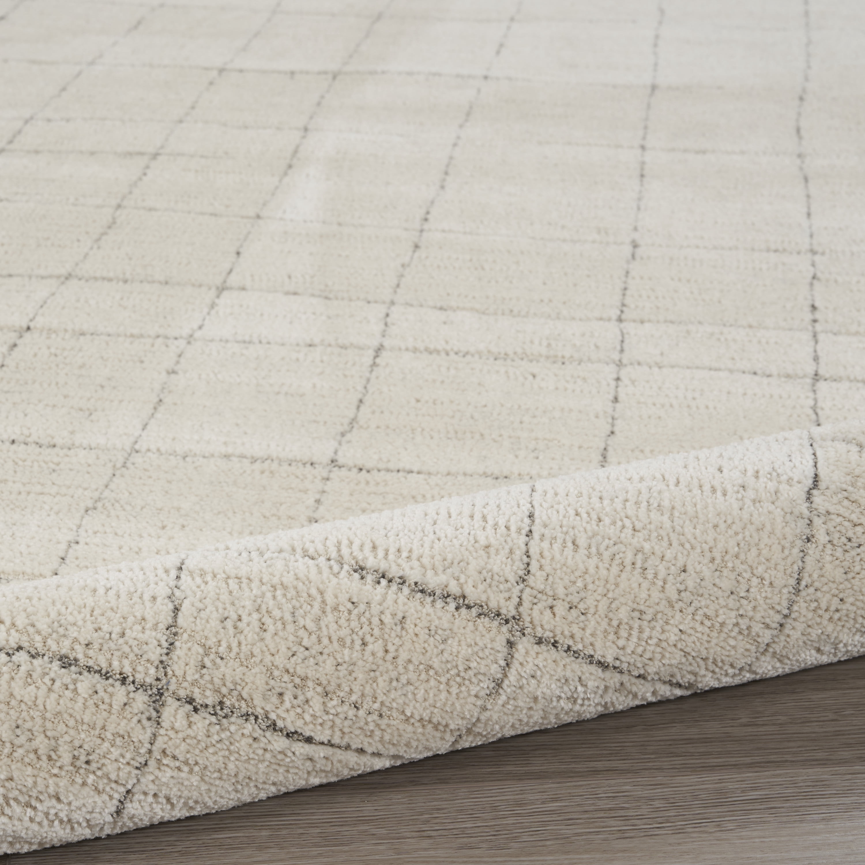 Nourison Andes Abstract Ivory Grey 7'10" x 9'10" Area Rug (8x10)