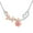 Pink, variant on 1/3 Carat Moissanite Necklace,D VVS1 18K White Gold over Stering Silver Rose Round Cut Simulated Diamond Pendant Necklace Jewelry Birthday Christmas Mother's Day Gifts for Women Mom