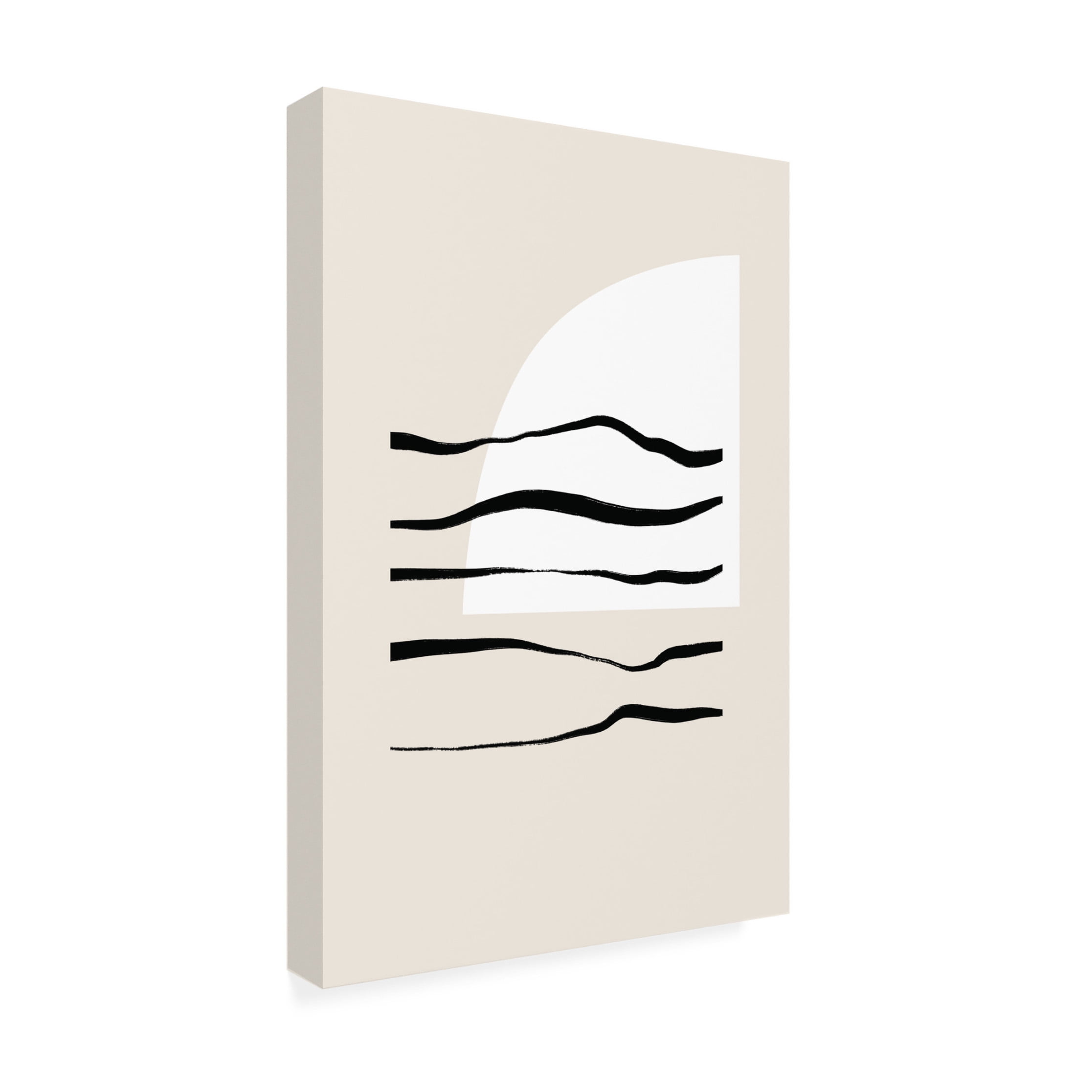 Trademark Fine Art uplusmestudio Sunset And Waves Canvas Wall Art