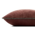 thumbnail image 3 of Chris Loves Julia x Loloi Liza Wine 18'' x 18'' Decorative Pillow, 3 of 4