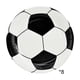 thumbnail image 2 of Set de suministros para fiestas de la Copa del Mundo - Kit de vajilla desechable, platos de papel, vasos, mantel, diseño blanco de fútbol, 8 platos, fiesta en el jardín al aire libre, 2 of 6