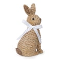 thumbnail image 4 of European Garden Style Resin Bow Rattan Sitting Rabbit Sculpture for Home and Childrens Room Easter Decoration Desktop Ornament, 4 of 6