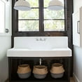 thumbnail image 2 of 60 Inch Cambridge Farmhouse Drainboard Sink - 8 Inch Faucet Drillings - White, 2 of 2