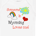 thumbnail image 4 of Inktastic Someone in Wyoming Loves Me Boys or Girls Baby Bodysuit, 4 of 5