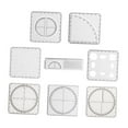 thumbnail image 3 of Aymzbd 8Pcs Geometric Ruler Mathematics Drawing Ruler Multifunction Measuring Templates, 3 of 9