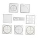 thumbnail image 3 of 8 plantillas de dibujo de regla geométrica multifuncional, regla de punto poligonal, herramienta de funciones matemáticas para encofrados de oficina,, 3 of 8