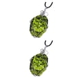 thumbnail image 1 of Minnieouse Abalorio de meteorito para mujer, colgantes colgantes de aniversario, joyería ligera verde elegante, hallazgos, decoraciones, 5-10 g verde 5-10 gramos 2piezas Minnieouse  CBP579952, 1 of 5