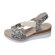thumbnail image 1 of Bmisegm Women's Summer Fashion Open Toe Fabric Slope Heel Sandals Casual Comfortable Elastic Breathable Sandals Sandals Women Summer White 7, 1 of 9