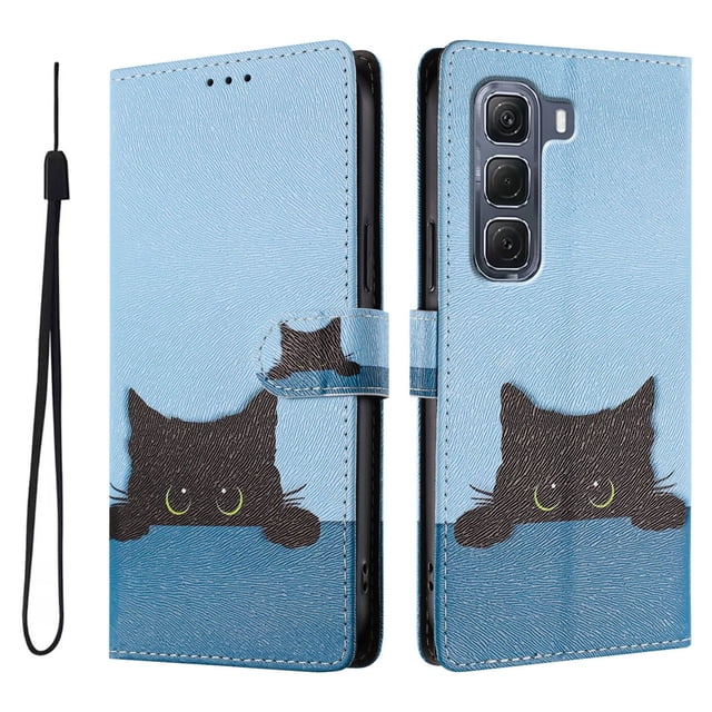 FOXDOCK Funda Tipo Cartera para infinix Hot 60 Pro 4G con Soporte y Correa – Diseño de Patrones Lindos