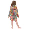 thumbnail image 7 of FORMRS Niños Bathrobe Unisex Hooded Robe Soft Plush Pajamas Sleepwear, Size 2-3T, Beige Jar, 7 of 7