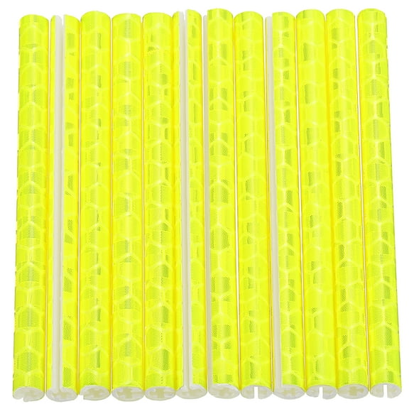 Uxcell 72pcs Bike Reflective Spoke Skin Plastic Bicycle Spoke Reflectors Spoke Covers Trim Wrap Wheel Visibility, Blue