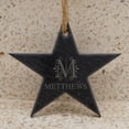 thumbnail image 2 of Darling Souvenir MADE WITH LOVE Custom Star Engraved Hanging Christmas Tree Ornament with String Personalized Family Gift, 2 of 4