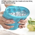 thumbnail image 5 of Molde para hielo y contenedor de almacenamiento, cubo de silicona para hacer cubitos de hielo, portátil 2 en 1 fabricante de cubitos de hielo Hy, 5 of 5