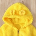 thumbnail image 7 of Lilgiuy Winter Newborn Baby Boy Girls Winter Fleece Jumpsuit Solid Hooded Romper Warm Outwear Yellow Clearance under 5$, 7 of 7
