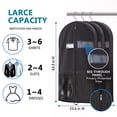thumbnail image 2 of INCTUO 43" Travel Garment Bag with Accessories Zipper Pocket, Heavy Duty Suit Bag for Suits, Tuxedos, Dresses, Coats, 1 pack, 2 of 8