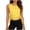 Yellow—Tops, variant on AGWOLF Workout Tank Tops for Women Tie Side Yoga Tanks Buttercore Sleeveless Shirts Casual Summer Gym Clothes Army Green Free Size
