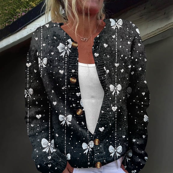 Valentines Day Cardigan Sweaters for Women Heart Sweater Valentines Women Outfit