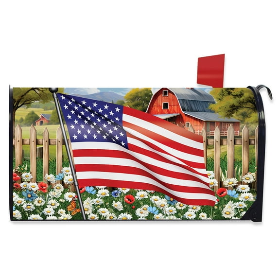 Briarwood Lane American Flower Field Oversized Mailbox Cover