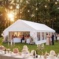 thumbnail image 5 of LAUSAINT HOME 20x40 ft Party Tent, Waterproof Heavy-Duty Event Shelter with Removable Sidewalls for Backyard Parties, Birthday & Camping, 5 of 19