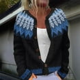 thumbnail image 1 of Women Ethnic Style Sweater Knitted Sweater Cardigan Sweater Jacket, 1 of 4