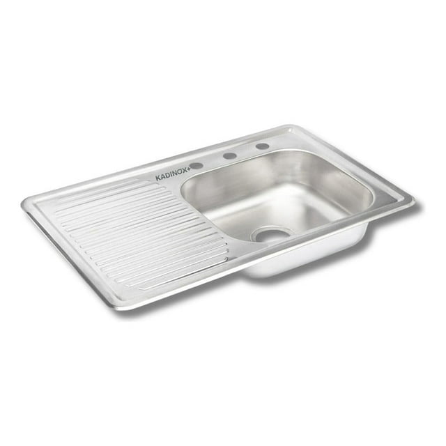 Fregadero Tarja Con Escurridor Empotrar Acero Inox 80x50 (Escurridor Izquierdo)