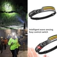 thumbnail image 1 of NARABB 4 LED Headlamp Flashlight Induction 230° Illuminations COB Max 660 Lumens Rechargeable With Motion Sensor 5 Modes For Running Camping, 1 of 9