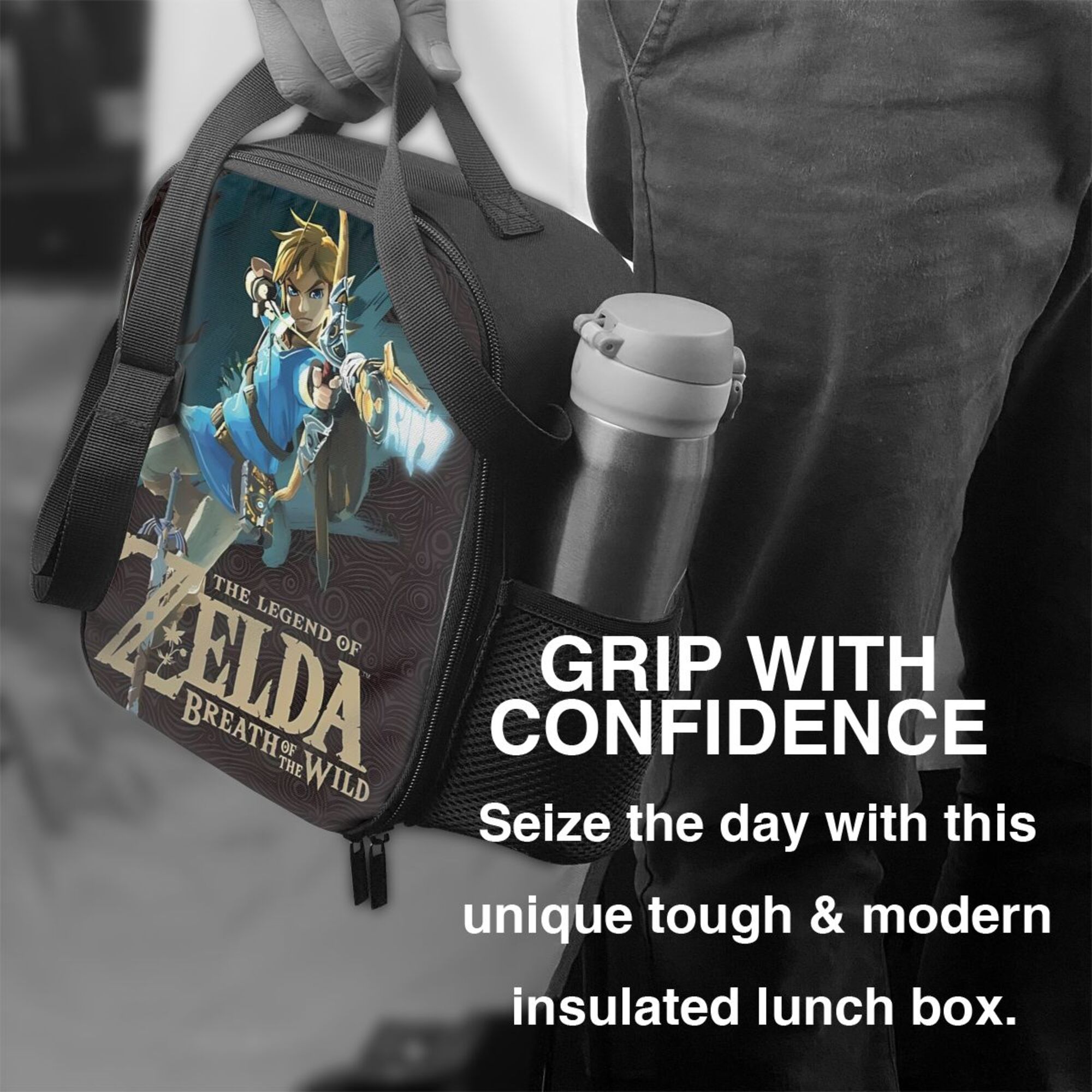 The Legend Of Zelda Lunch Bag Lunch Box Lightweight Durable Lunch Tote Bag Portable Reusable Lunch Box Tote For Work Sport Picnic Camping