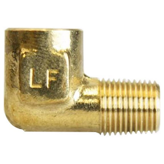 Homeplus  1/8 in. FPT X 1/8 in. D MPT Brass 90 Degree Street Elbow