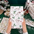 thumbnail image 5 of Christmas Wrapping Paper Rolls Green Reindeer Leaves Xmas Tree Watercolor Holiday Gift Wrap Craft Art Paper for Party DIY Wrapping Supplies, 58x23in, 3 Roll, 5 of 8