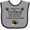 Heather and Black, variant on Inktastic First Thanksgiving Boys or Girls Baby Bib