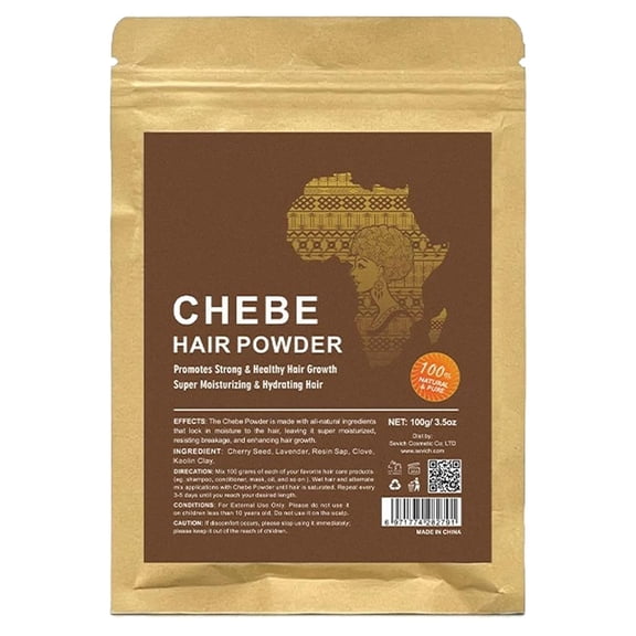 Chebe Powder, 100% African Natural Traditional Ingredients, Promotes Long Rapid Hair Growth, Chebe Hair Powder For Hair Thicker (100 GRAMS)