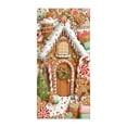 thumbnail image 2 of Christmas Gingerbread House Door Cover - Festive Xmas Door Curtain, Holiday Door & Wall Decoration for Party, Home, Enhances Christmas Festive Atmosphere, 35.4*70.8in, 2 of 8