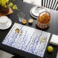 thumbnail image 3 of Purple Blue Polka Dots Placemats Set of 4, Watercolor Abstract Art Placemats for Dining Table, Place Mats for Kitchen Tabletop, Waterproof Wipeable Dining Table Mats Set, 3 of 9