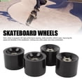 thumbnail image 3 of 4 Pcs Roues de Planche à Roulettes Haute Élasticité Pu 60x45mm Roues de Longboard avec Roulements, 3 of 7
