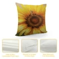 thumbnail image 4 of GOSMITH  Sunflowers Decorative Throw Pillow Cover Bees Flying on Vintage Yellow Beige Lumbar Pillow Cases Home Chair Bedroom Decor Waist Cushion Covers, 4 of 5