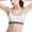 White, variant on Baywell Women's Sports Bra Crisscross Back Padded Sports Bra Wirefree Push-up Yoga Bra with Removable Cups Fitness Running Bra Black 80/36CDE,85/38ABC