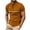 Brown, variant on Cmfcve Round Neck T-shirts for Men Short Sleeve Pullover Sports T-shirt Button Patchwork Polo Shirt