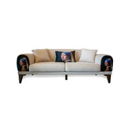 Massive Design-Zarrin-White-3-Seat Sofa
