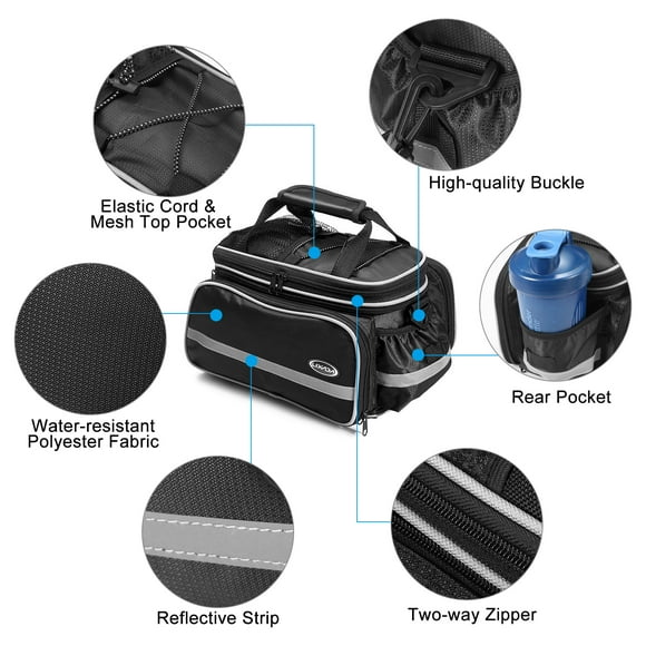 Ratt Lixada Impermeable bicicleta en la Bolsa Trasera Bolsan Bicicleta Baket Bolsillo para Bicicleta Bolsillo de Chapas Con Cubierta de Lluvia
