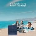 thumbnail image 3 of Solar Panel Aluminum Monocrystalline Portable Photovoltaic Module Solar Charger for Car Boat RV Motorcycle, 3 of 7