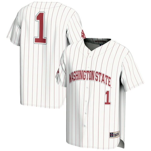 Men's GameDay Greats #1 White Washington State Cougars Lightweight Baseball Jersey