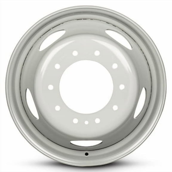 For 2005-2025 Dodge Ram 5500 19.5 Inch Powder-Coated Silver Steel - Genuine OEM Take-Off Rim - Road Ready Truck Wheel