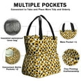 thumbnail image 3 of Black and White CheckeSunflower Drawstring Lunch Bag Women - Drawstring Lunch Bag Insulated for Work Office - Stain-Resistant Large Lunchbags for Women with Multi-Pockets, 3 of 6