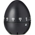 thumbnail image 3 of 60 Minute Egg Shaped Timer In A Bla Colout With Clear And Easy To Read White Markings Perfect For Kitchen Use And Ideal For Many Tasks Around The Home, 3 of 3
