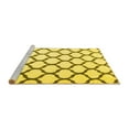 thumbnail image 2 of Ahgly Company Machine Washable Indoor Rectangle Trellis Yellow Contemporary Area Rugs, 7' x 10', 2 of 4
