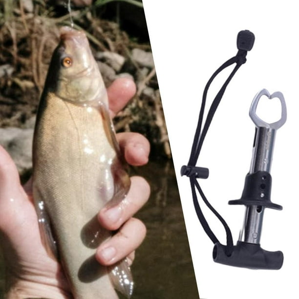 Durable Fish Lip Gripper 33lbs Portable Clip with Scale Professional Fish  Holder Soft Hand Fish Grabber Slip Fishing Lip Gripper Tool 155x19mm